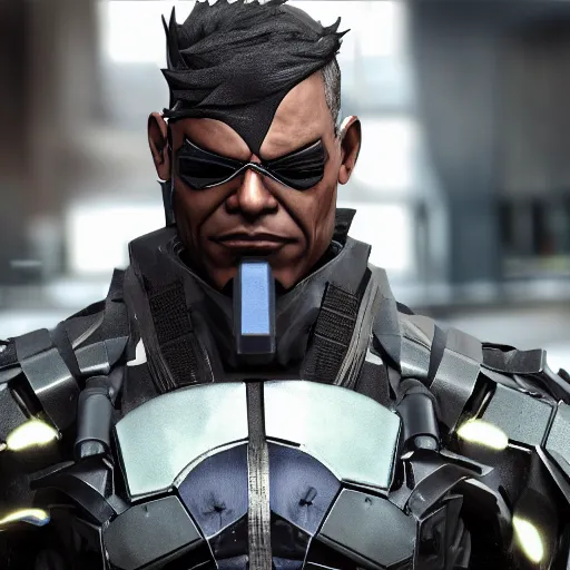 metal gear rising revengeance barack obama, Stable Diffusion