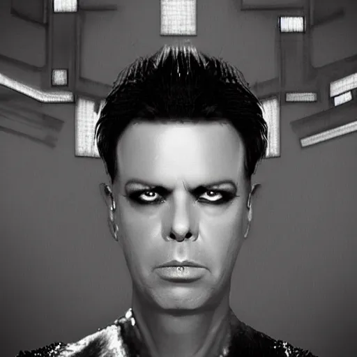 Prompt: gary numan replicants