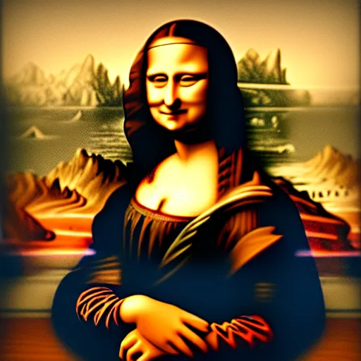 a photorealistic photograph of mona lisa holding a | Stable Diffusion ...