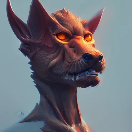 Image similar to humanoid animal, bust shot, smooth, intricate, elegant, power aura glow, digital painting, artstation, concept art, sharp focus, illustration, art by jason chan and riot studios,