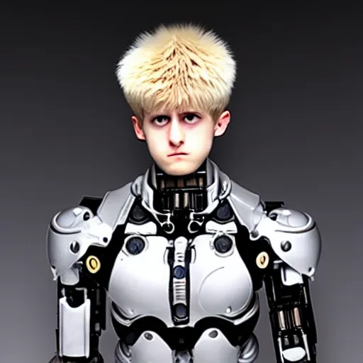 Image similar to genos cyborg real photo