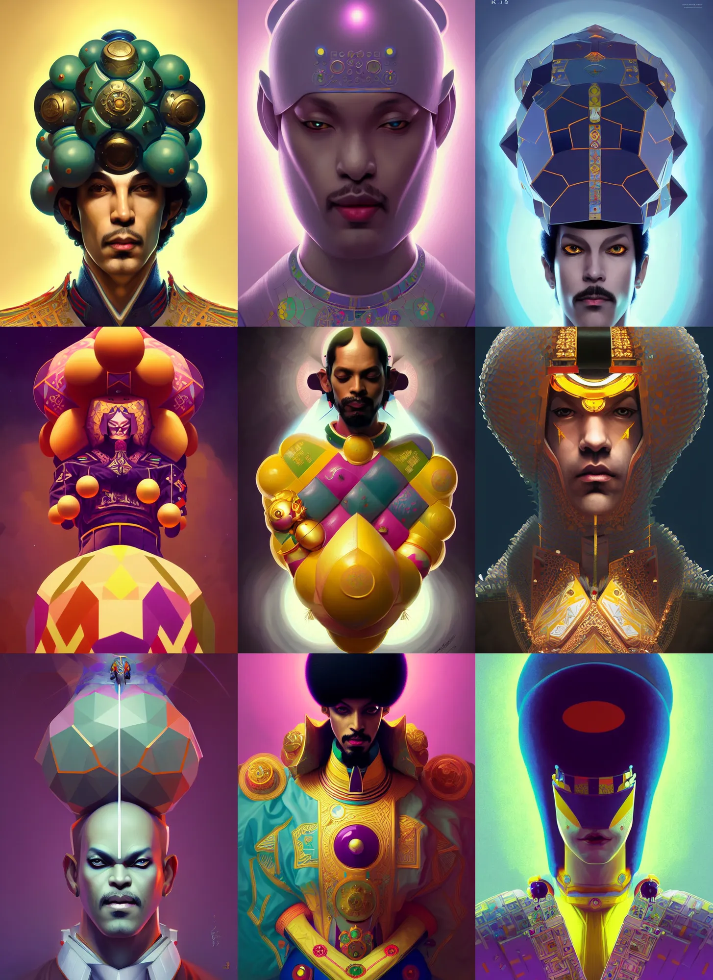 Prompt: symmetry!! katamari damacy portrait of prince, unholy, intricate, highly detailed, dynamic lighting, digital art, digital painting, artstation, wlop, sharp focus, illustration, art by artgerm and greg rutkowski and moebius, 8 k