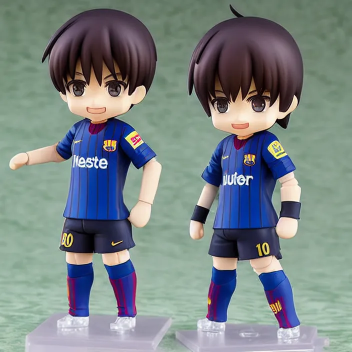 Image similar to lionel messi, an anime nendoroid of lionel messi, figurine, detailed product photo