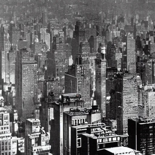 Image similar to new york city destroyed with a nuclear blast