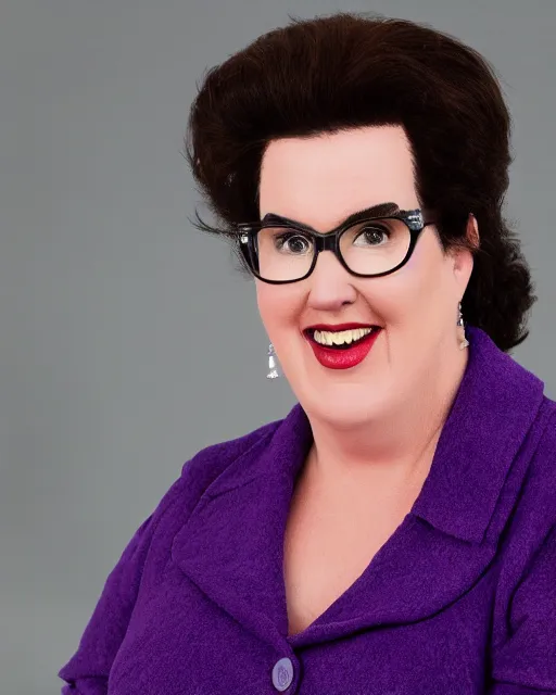 Image similar to phyllis vance as a muppet. highly detailed felt. hyper real photo. 4 k.