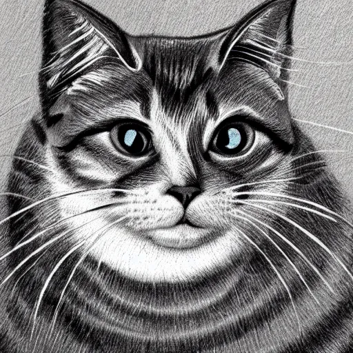 Image similar to cat, illustration