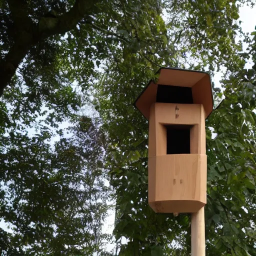 Prompt: large scale bat box designed by Norman Foster