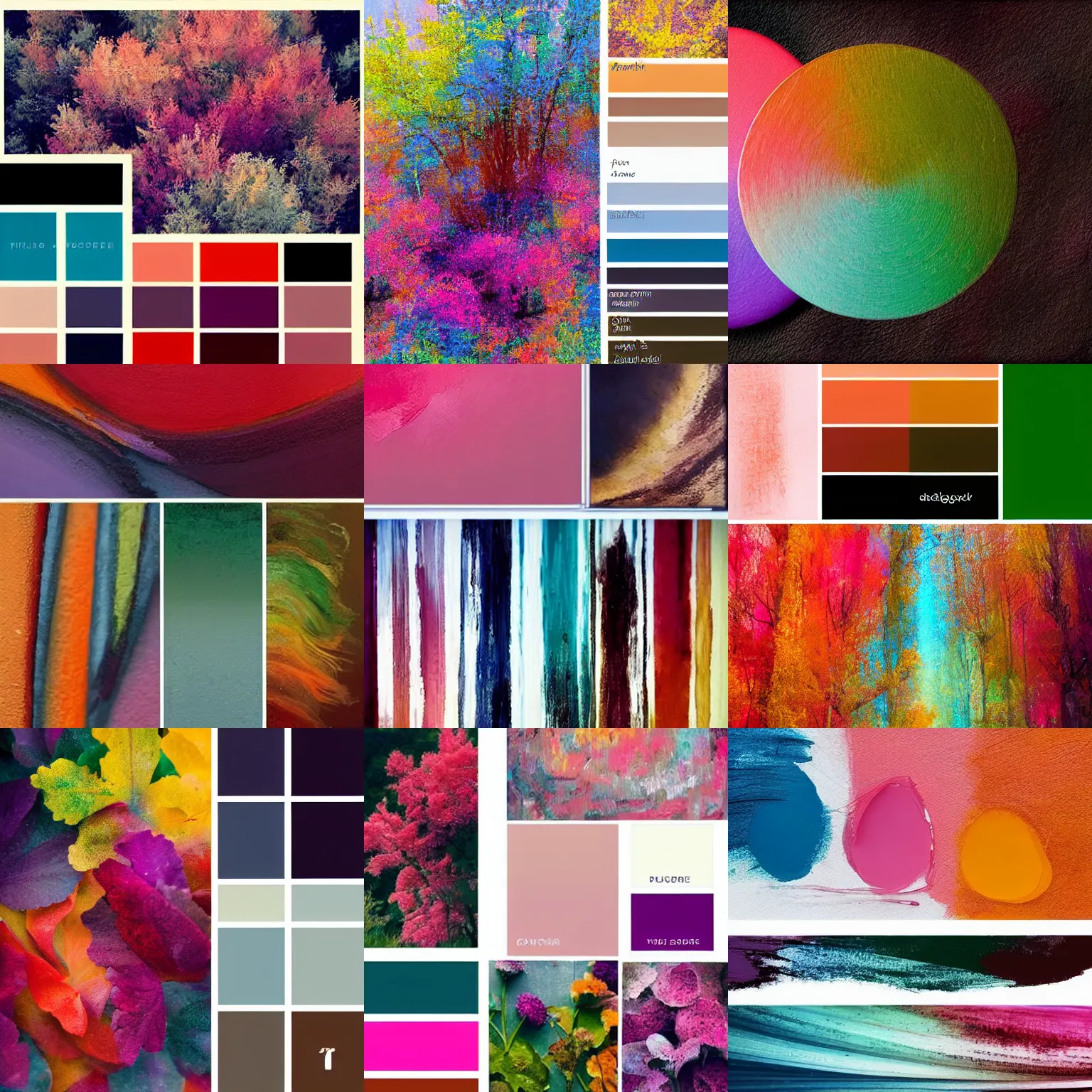 Prompt: an artistic and beautiful color palette