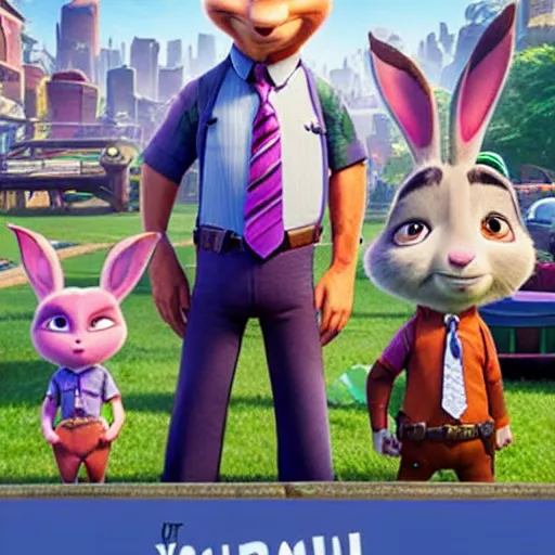 Image similar to a screenshot of Saul Goodman defending Judy Hopps in Zootopia