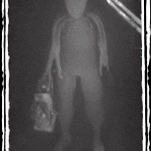 Image similar to Flash photography of a slimyswampghost creature