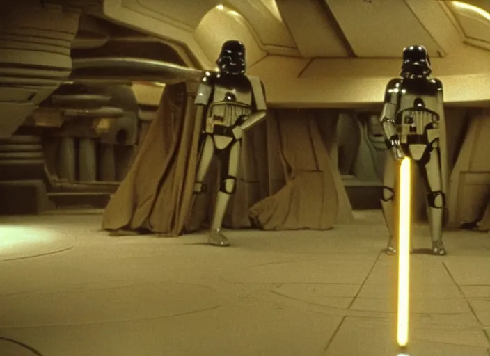 a film still of star wars directed by Stanley Kubrick, Stable Diffusion