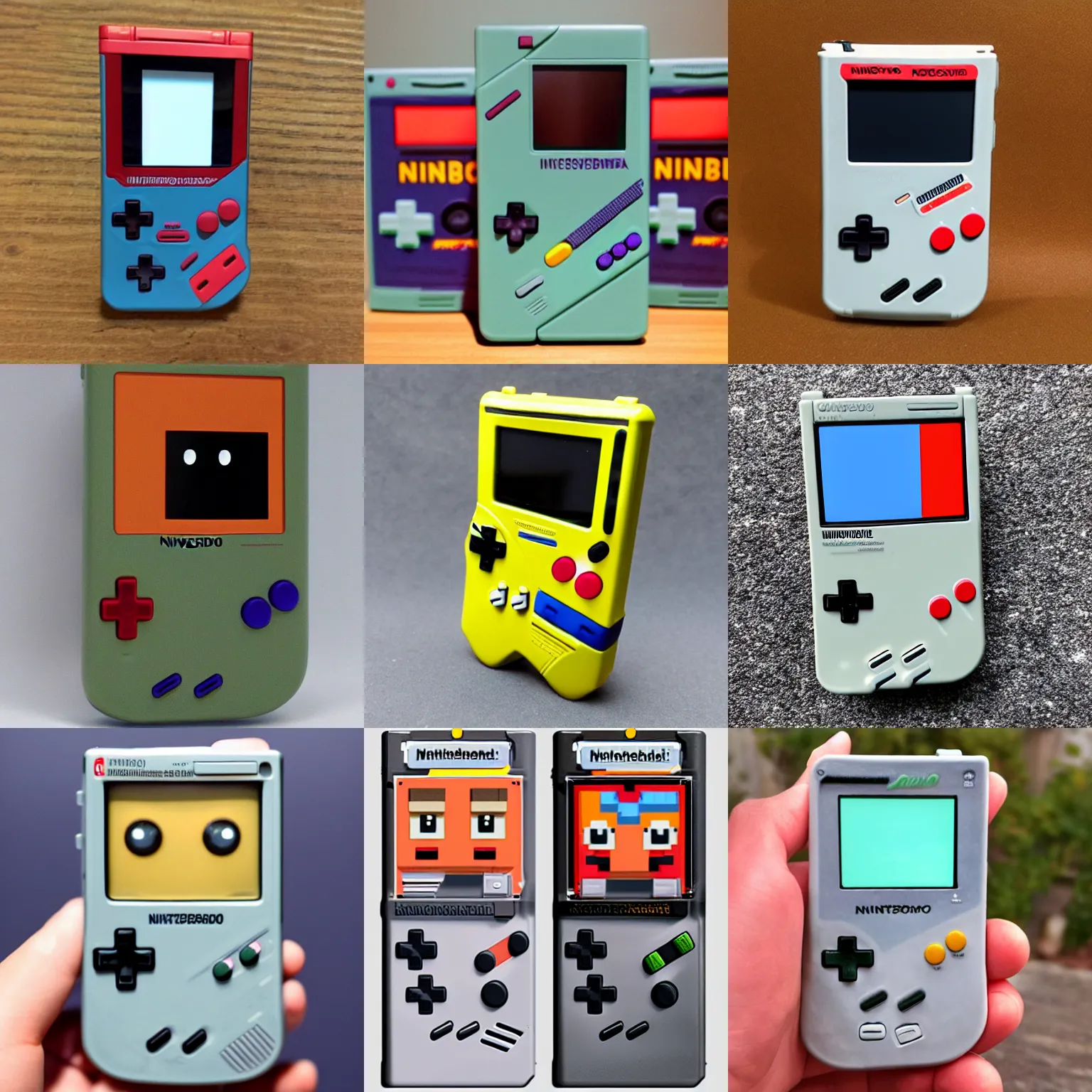 Prompt: nintendo gameboy action figure