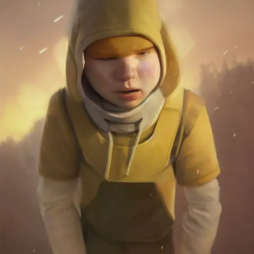 Image similar to photo realistic image of finn from adventure time!!!!, stunning 3 d render inspired art by istvan sandorfi and greg rutkowski, perfect facial symmetry, complete body, realistic interpretation!!!, highly detailed attributes and atmosphere, dim volumetric cinematic lighting,