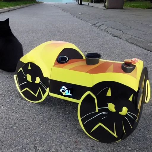 Prompt: cat - car