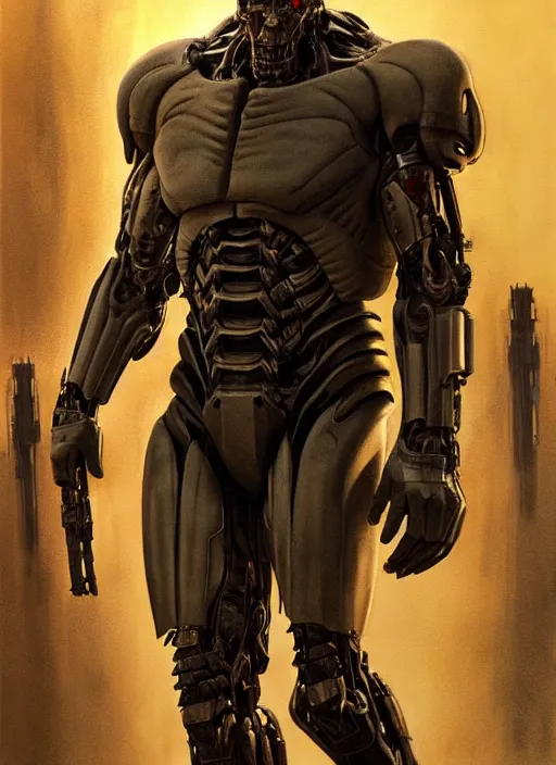 Prompt: denzel washington as victor stone, full body concept, cyborg, borg, strogg, face of a man, terminator, flesh, quake strogg, doom demon, wolfenstein, monstrous, powerful, symmetry, symmetrical, concept art by ruan jia and greg rutkowski