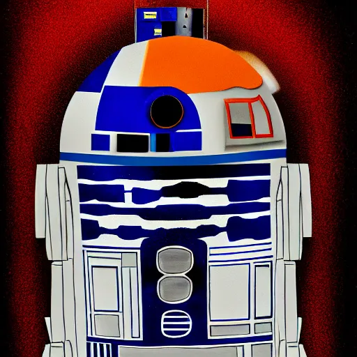 Prompt: r 2 d 2 einstein portrait