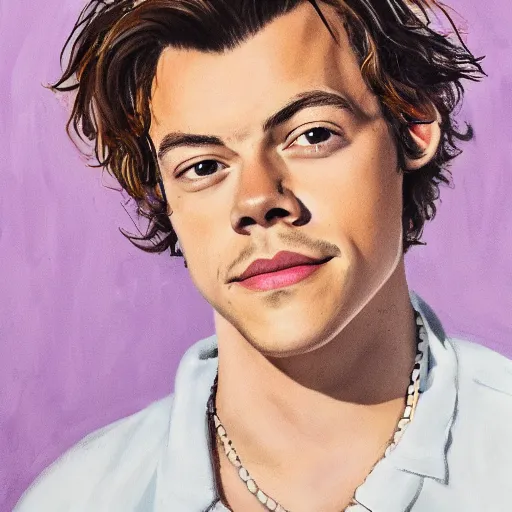 Prompt: portrait of Harry Styles