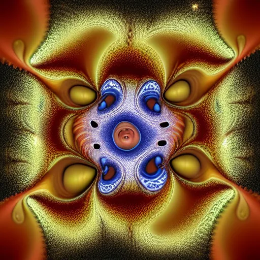 Image similar to highly detailed fractal of screaming faces