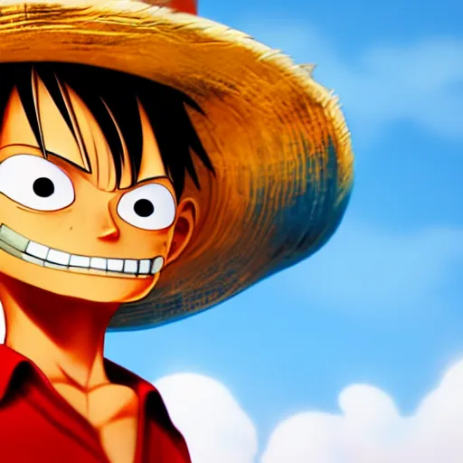 Image similar to luffy, highly detailed, pixar style, artstation, soft light, sharp focus, illustration, concept art