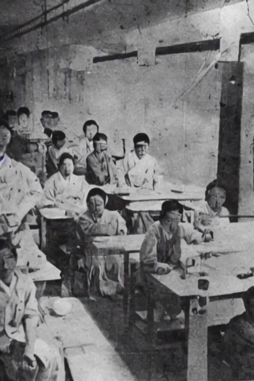 Image similar to unit 7 3 1, historical photo, japanese in china in 1 9 4 0 s, scientific research, clear photo