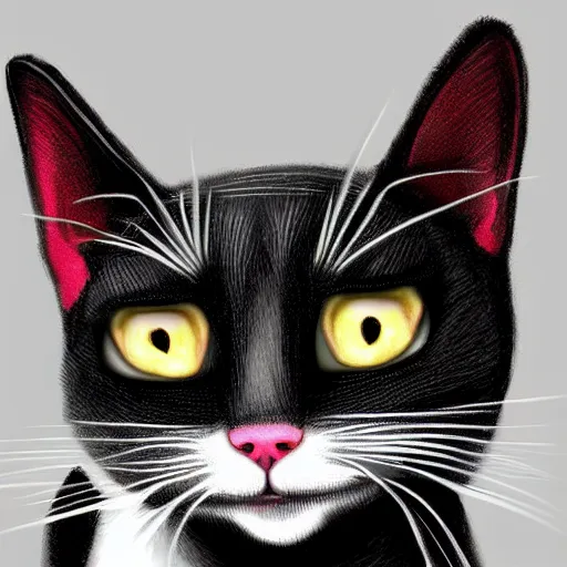 Prompt: Schrodinger's cat, digital painting, trending on artstation