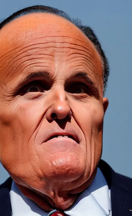 Image similar to rudy giuliani really long face