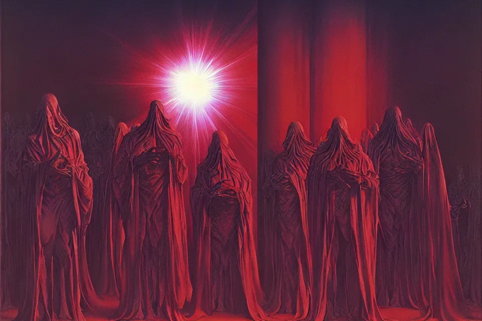 Image similar to divine light, wayne barlowe.