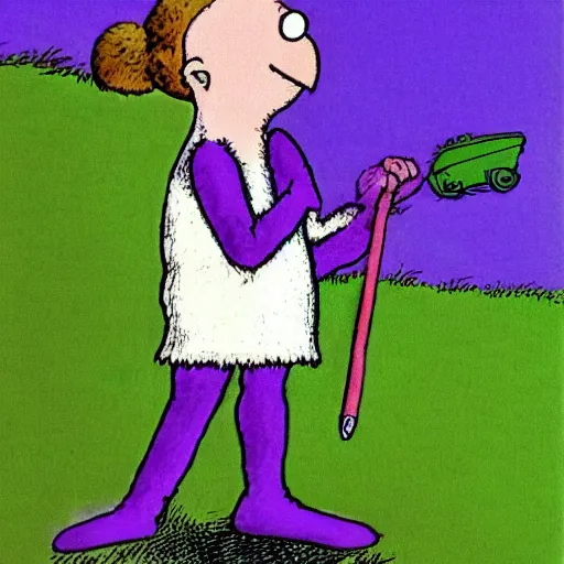 Image similar to Harold and the Purple Crayon by Maurice Sendak