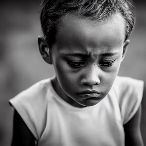 Image similar to award winning photography portrait, the weight of grief, leica 1 0 0 mm f 0. 8