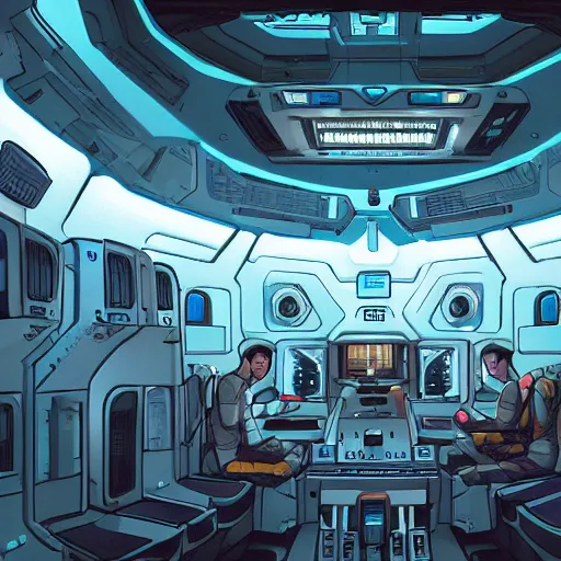 Prompt: one thousand aligned cryogenic pods, spaceship interior, symmetrical, sci-fi, cryogenic pods, many cryogenic pods, interior, 4k, wide shot, matte painting, oil painting, concept art, art station, style of Laurie Greasley and Satoshi Kon