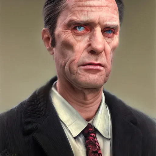 Prompt: hyperrealisticdetailed matte portrait painting of Gene Belcher by andreas rocha and john howe and Martin Johnson