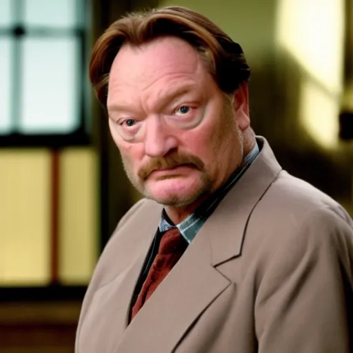 Image similar to stephen root pretending to be phil hartman