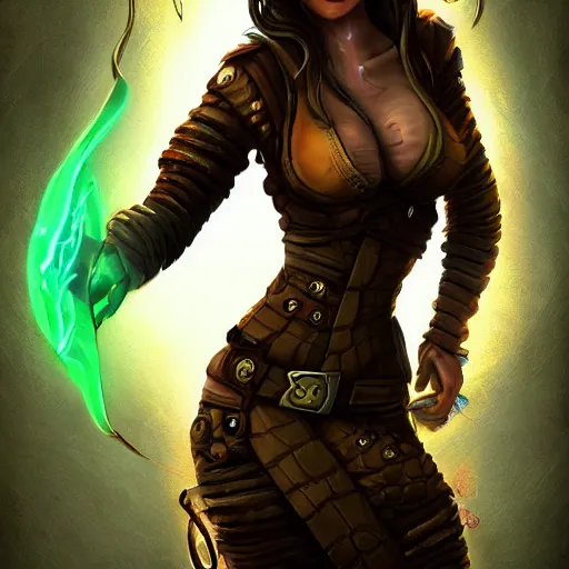 Image similar to snake-face lady, snake-face lady, snake-face lady, epic fantasy digital art, fantasy style art, fantasy hearthstone art style