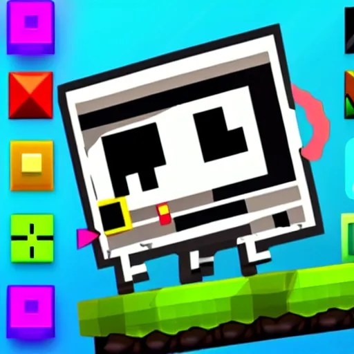 Prompt: geometry dash