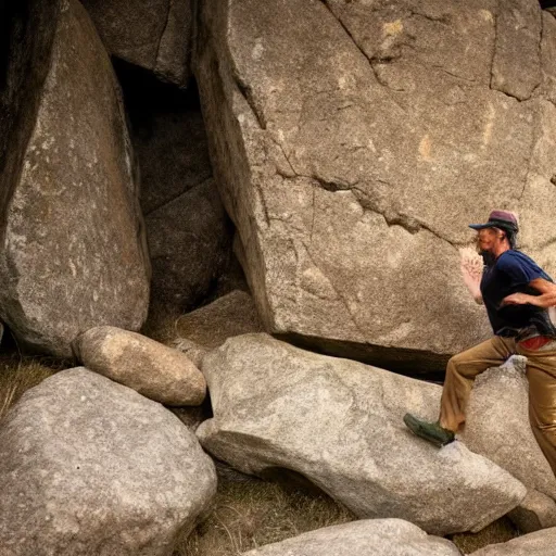 Image similar to Indiana Jones running from boulder trap in ancient temple