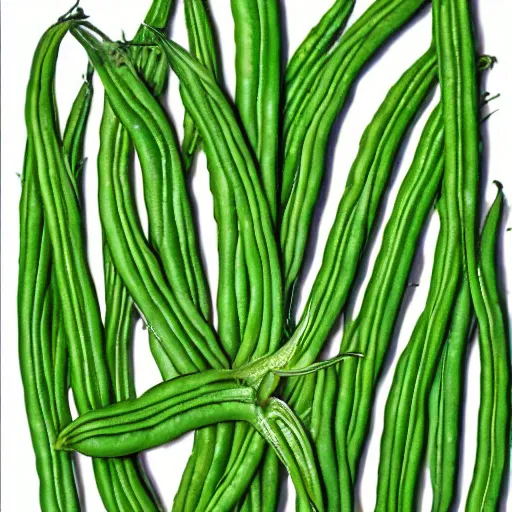 Prompt: a green bean dancing, highly detailed, very creative, ultrarealistic