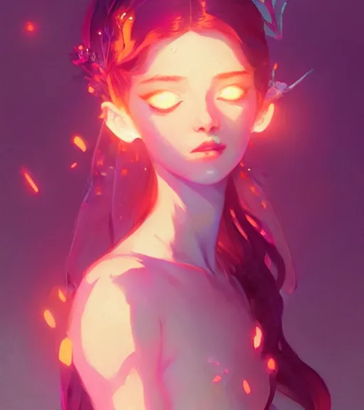 Prompt: portrait of a beautiful female fairy queen in complex and shiny dress by ross tran and atey ghailan, by greg rutkowski, by greg tocchini, by james gilleard, by joe fenton, by kaethe butcher, dynamic lighting, grunge aesthetic