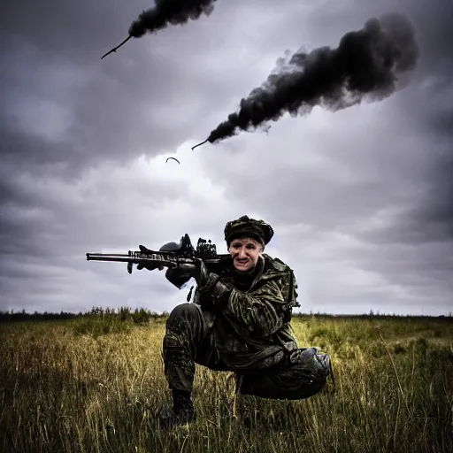 Prompt: ukrainian war photography