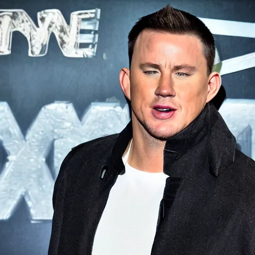 Prompt: Channing Tatum afraid of broccoli