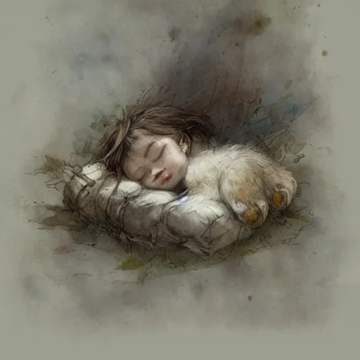 Image similar to ( ( ( ( ( nap time. muted colors. ) ) ) ) ) by jean - baptiste monge