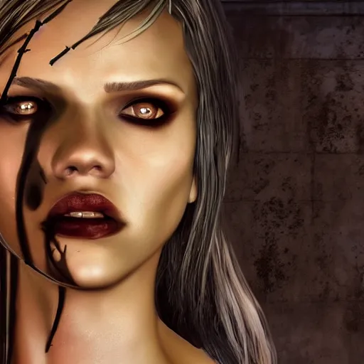 Image similar to jessica alba, vampire the masquerade bloodlines, troika games, vtmb, vtm