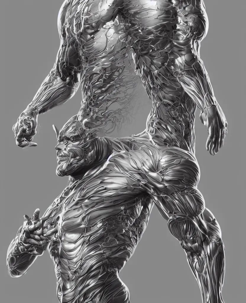 Image similar to a biologic man 4 1 6 0 by artgerm and ernt haeckel trending on artstation