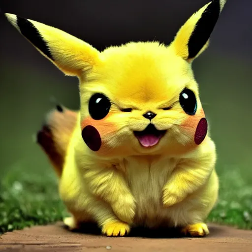 Image similar to real life pikachu, professional photography, national geographic