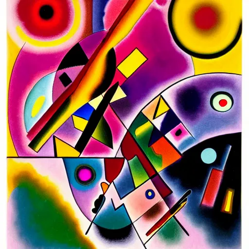 Prompt: abstract representation of the human soul during late stage capitalism bataille kandinsky 4k