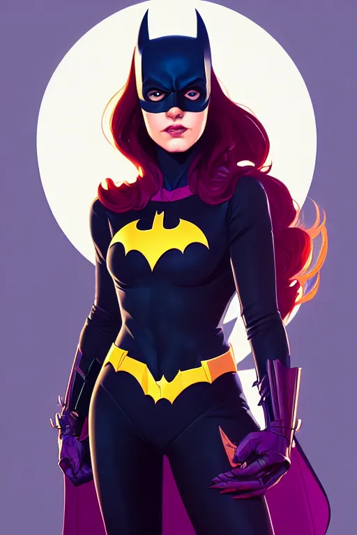 Image similar to a portrait of batgirl, fantasy, sharp focus, intricate, elegant, digital painting, artstation, matte, highly detailed, concept art, illustration, ambient lighting, art by ilya kuvshinov, artgerm, alphonse mucha, and greg rutkowski