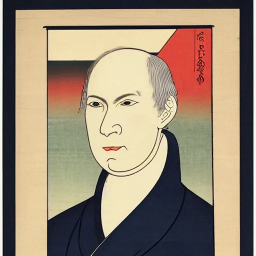 Image similar to ukiyo-e portrait of united states senator henry clay