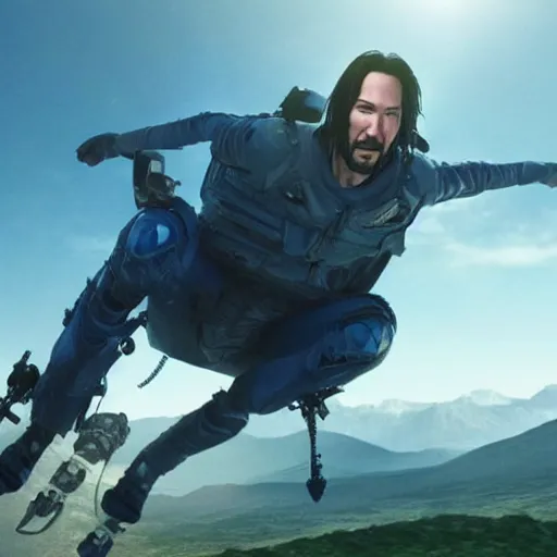 Prompt: Keanu Reeves In Avatar 4K quality super realistic