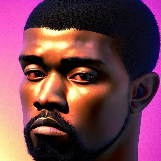 Image similar to Colour Caravaggio Bosch style Photography of Highly detailed Kayne West with highly detailed 1000 years old face with reflecting glowing skin. Many details . In style of Josan Gonzalez and Mike Winkelmann and andgreg rutkowski and alphonse muchaand and Caspar David Friedrich and Stephen Hickman and James Gurney and Hiromasa Ogura. Rendered in Blender and Octane Render volumetric natural light