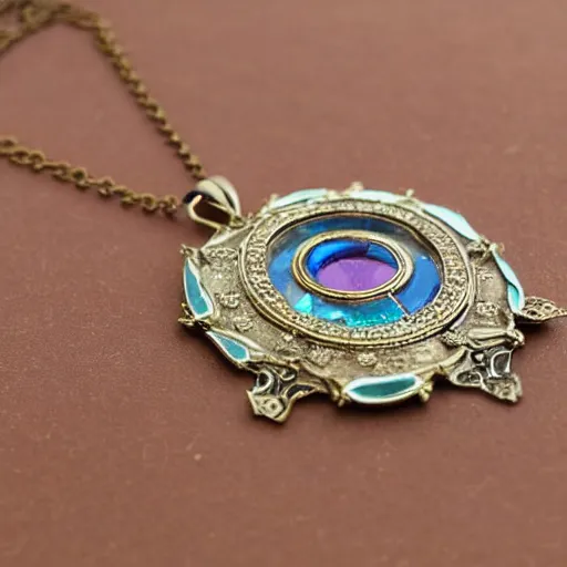 Image similar to artnouveau symmetrical necklace bezel