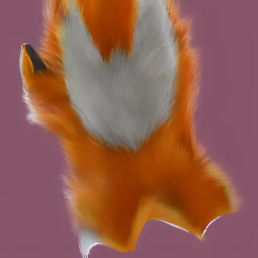 Image similar to underside of a fox paw, fluffy, paw pads, pawprints, anatomically correct vulpine, 4 k, digital art